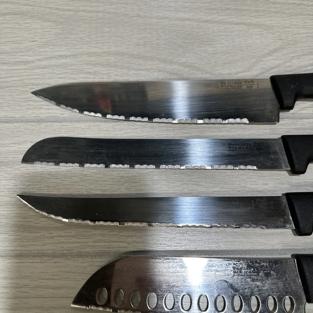 Philippe Richard Stainless Steel Kitchen‎ Knives (Set of 7) Plastic Handle